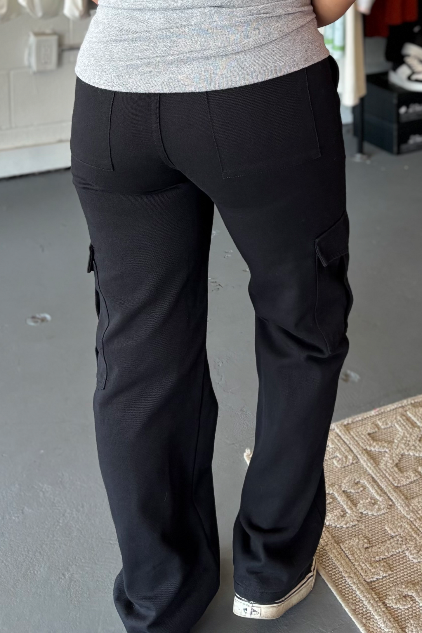 Twill Weave Cargo Pants