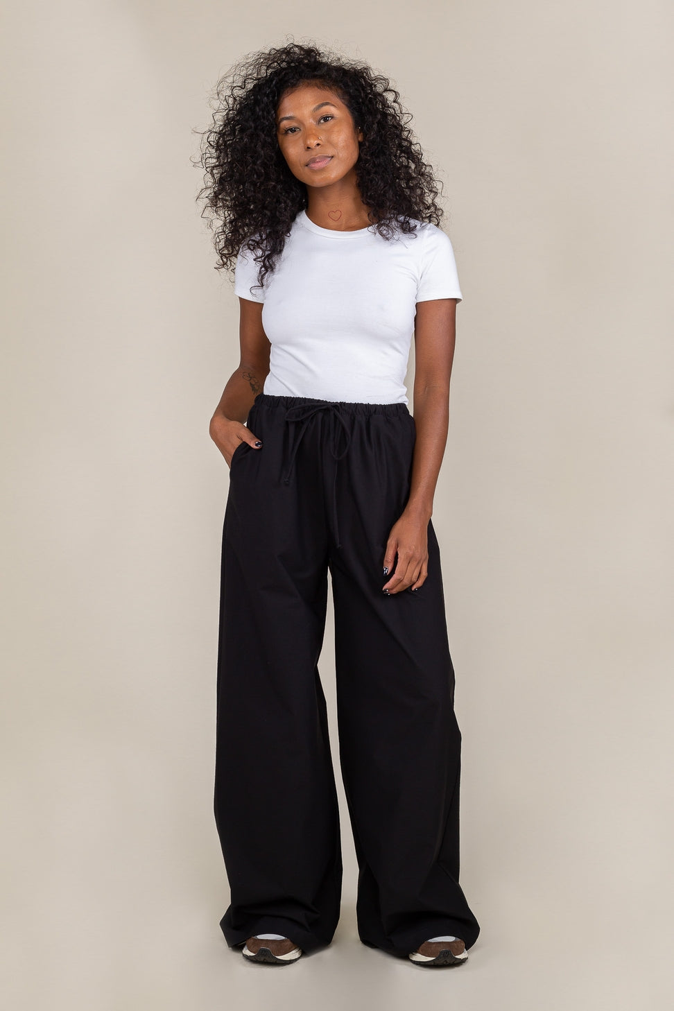 Roch Nylon Wide Leg Pant