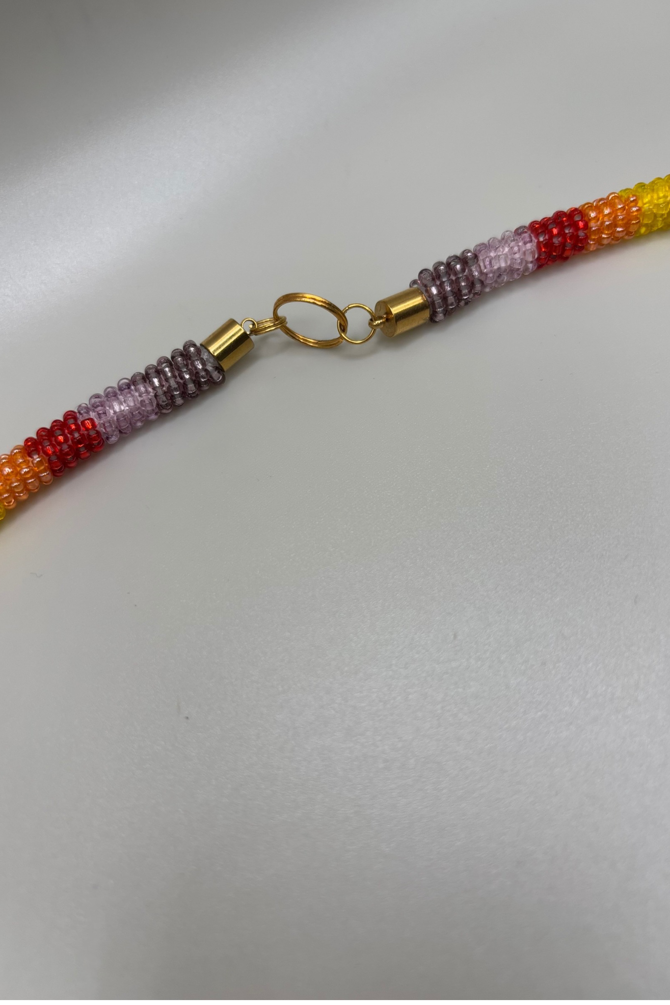 Beaded Rope Chain & Hoop Set