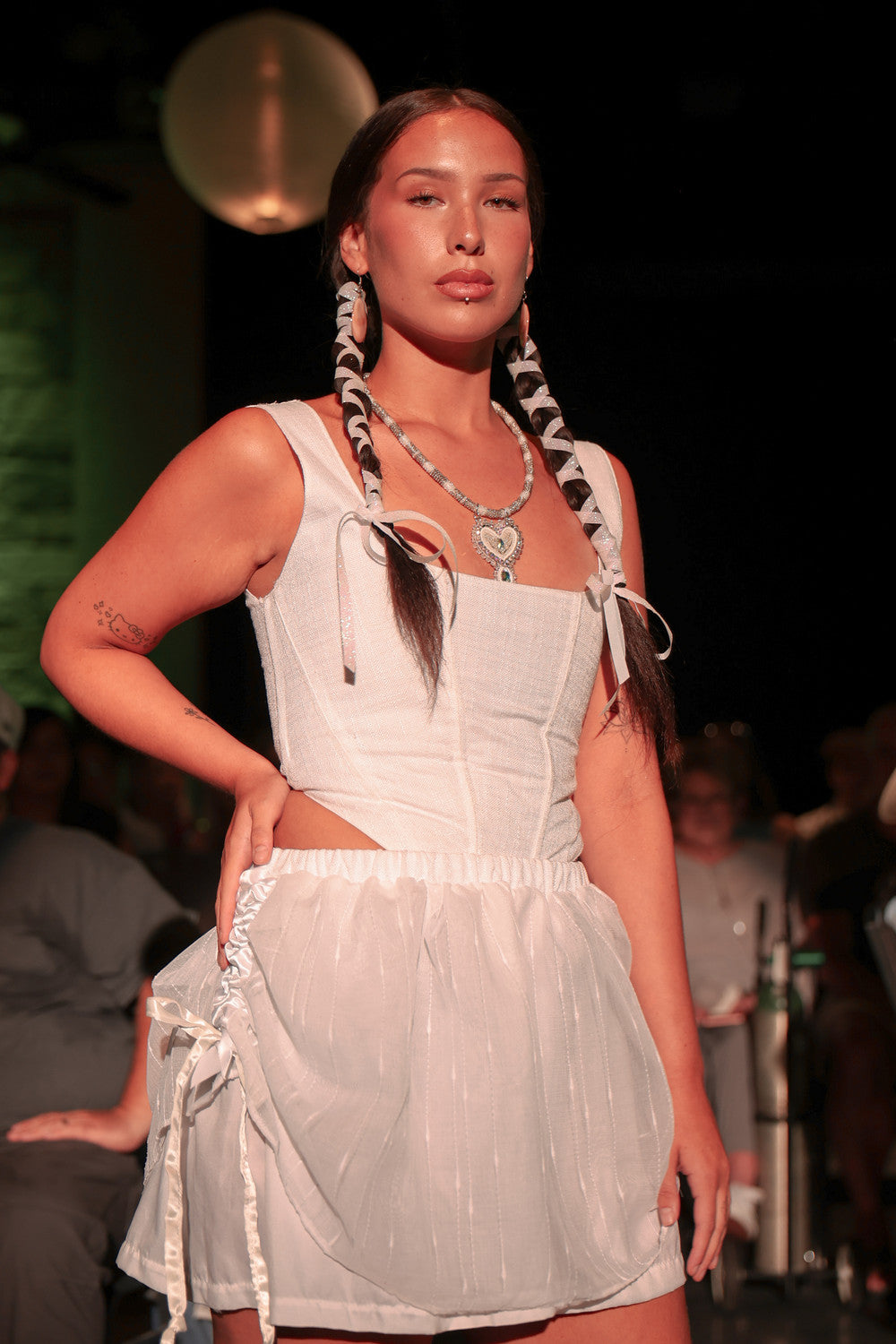 Drawstring Puff Skirt