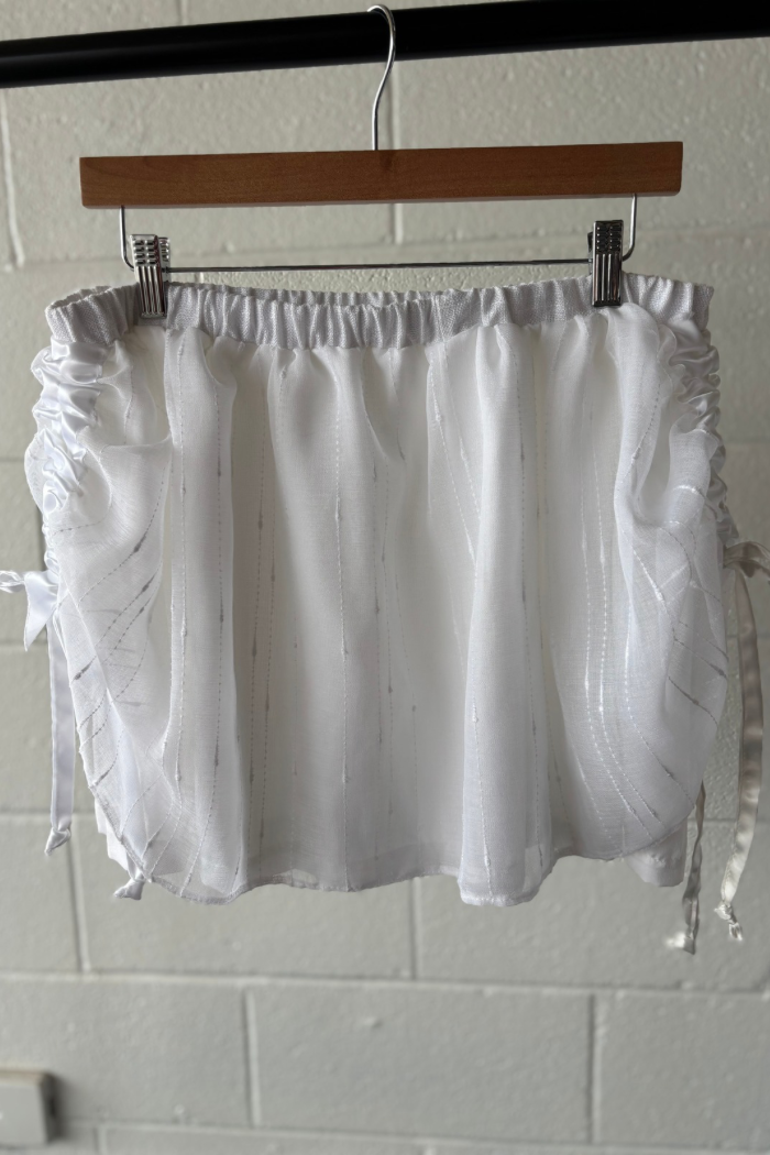 Drawstring Puff Skirt