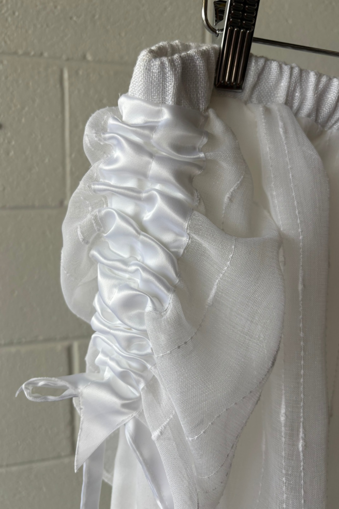 Drawstring Puff Skirt