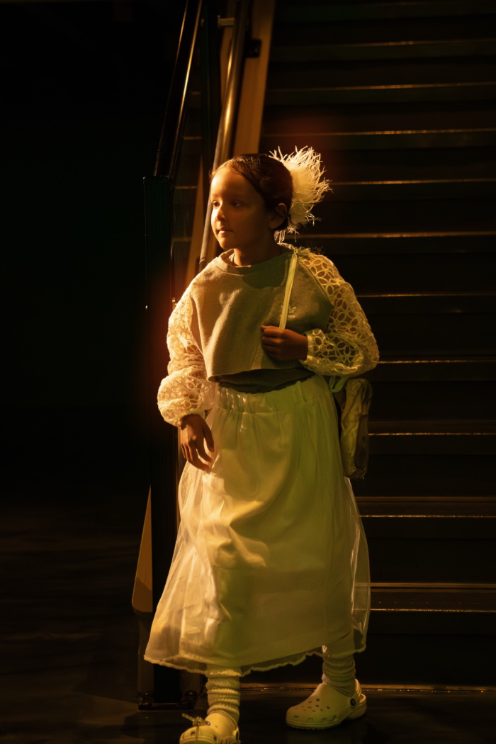 Youth White Ribbon Skirt