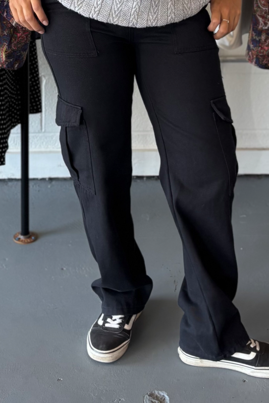 Twill Weave Cargo Pants