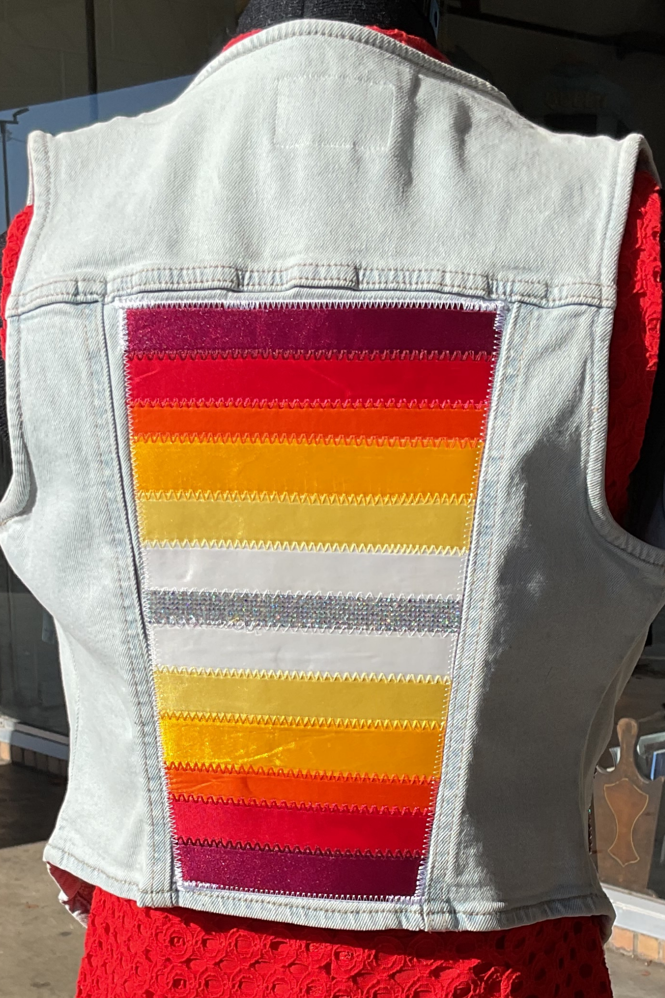 Reworked Denim Vest
