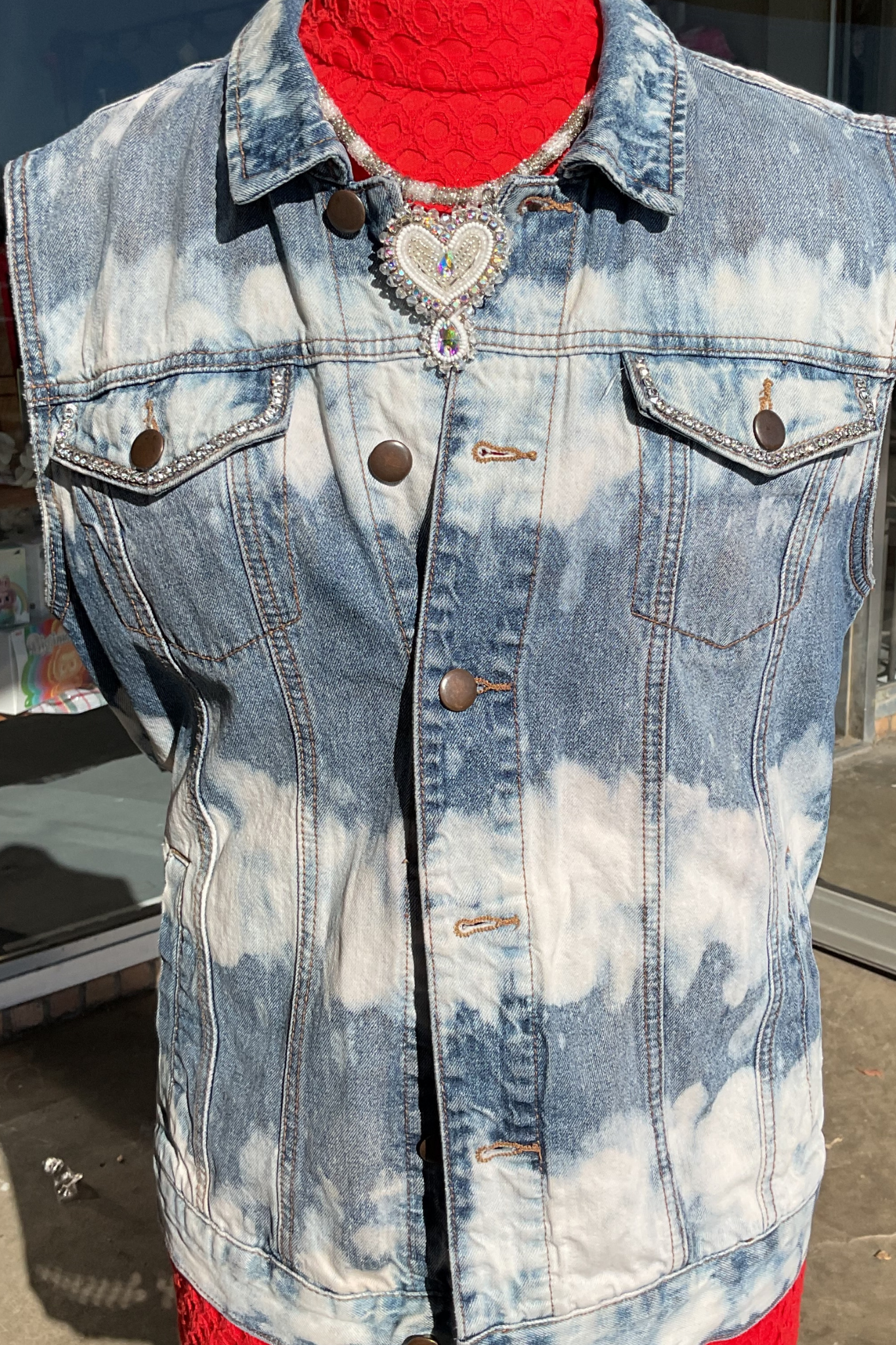 Reworked Denim Vest