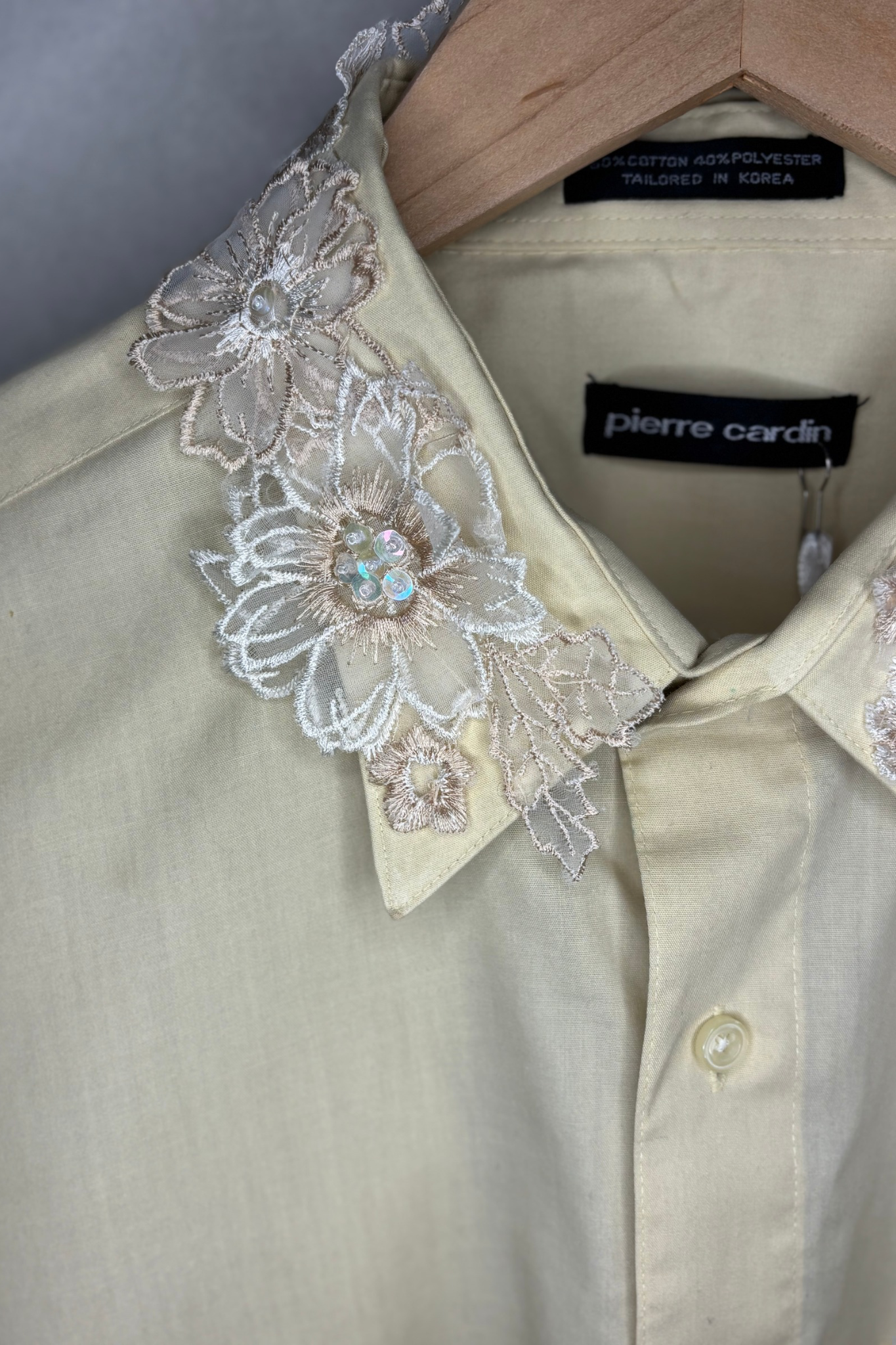 Vintage Reworked Pierre Cardin Button-Up